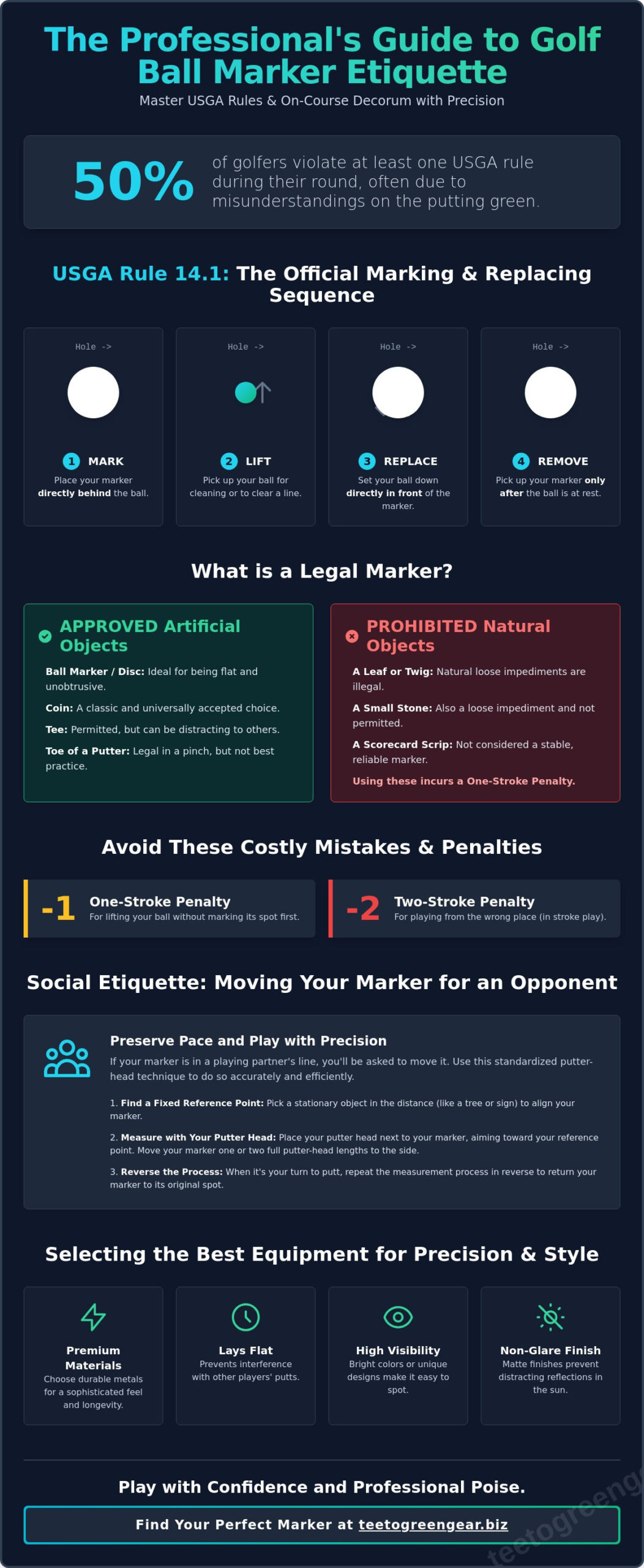 Golf Ball Marker Etiquette: The Complete Guide to Rules and Green-Side Manners